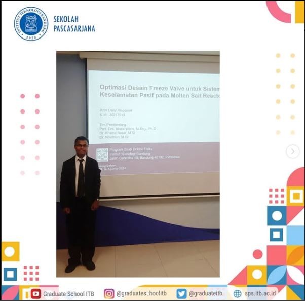 Pengumuman sidang doktor Robi Dany Riupassa oleh Sekolah Pascasarjana ITB